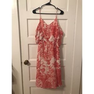 Cold Shoulder Chiffon Dress